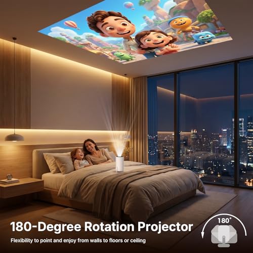 WellSonic 4.05" X8 Max 1280 x 720 200 ANSI Lumens LED Projector