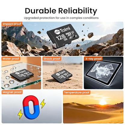 TAIMI 32GB TM-MSD-BK UHS-I microSDXC Card with Read Speed Up to 90 MB/s