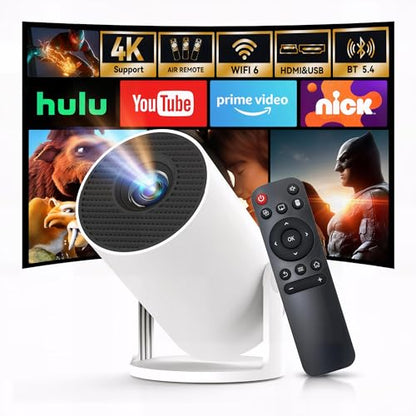 WEMI 4K X1BQ 1280x720 LCD Portable Projector 300 ANSI Lumens