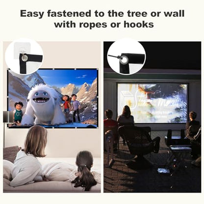 XINLEMY 150inches 4K 16:9 Projection Screen Polyester Matte