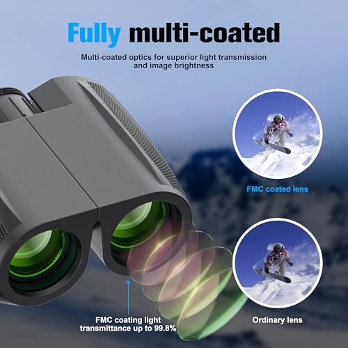 retulgie 42mm TX001 12x Monocular Binoculars Porro Prism Multicoated Waterproof