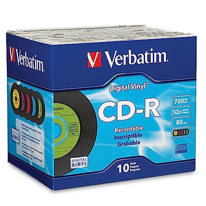 Verbatim 700MB 80min 52x CD-R 10 Count Media