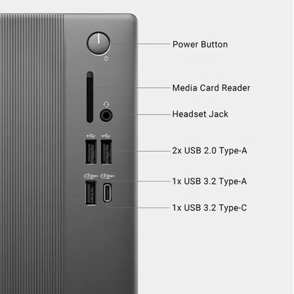 Dell Ect1250 Tower Desktop PC | Intel Core Ultra 5-225 | 32GB DDR5 RAM | 1TB SSD | 3840x2160 Resolution | Professional