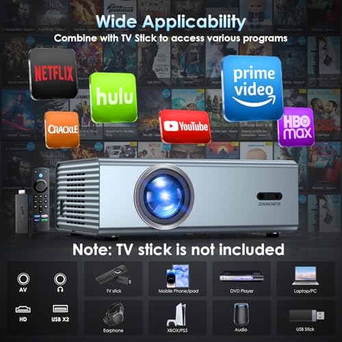 OWNKNEW 1080P GC357 22000 Lumen LED Projector
