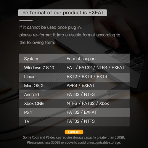 UnionSine 1TB External Hard Drive HDD2510 Portable USB 3.0