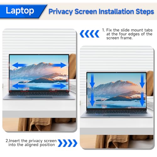 ZOEGAA 14 inch Laptop Privacy Screen 16:10
