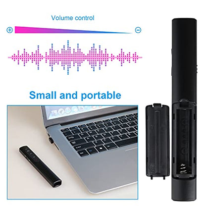 UBUYONE 1 Count GX60 Wireless Presenter Remote, Button Control, 100 Meters Range, Black
