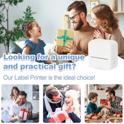 NHOWIN 3.15" x 3.15" S1 203 DPI Thermal Portable Sticker Printer