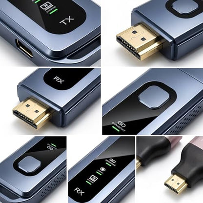 SETOXYX Wireless HDMI Transmitter and Receiver Kit 328FT/100M 4K Input 1080P@60Hz