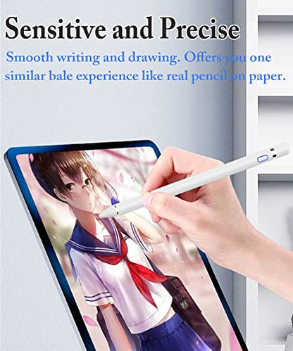 DOGAIN 7.01 inches KZ-02 Active Digital Stylus Pen for Tablets and Smartphones, White