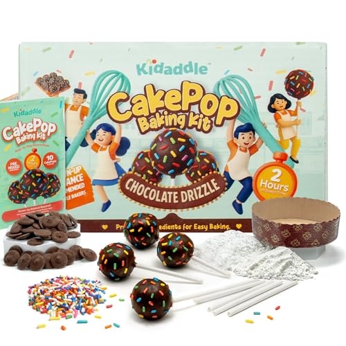 Kidaddle Cake Baking Mix Chocolate Drizzle 1 Count Box American Cuisine