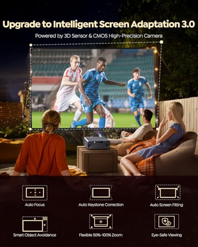 WiMiUS 1080P P62 Pro Projector 600ANSI 50-100% Zoom LCD Portable Display