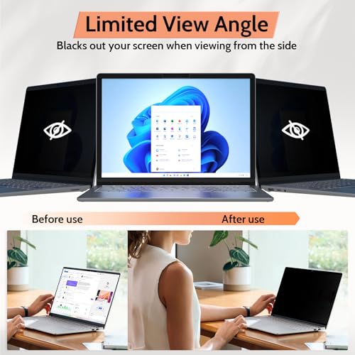 Mamol 12.3 Inch Magnetic Privacy Screen Protector for Surface Pro Models, Anti-Glare, Anti-Spy, Blue Light Blocking