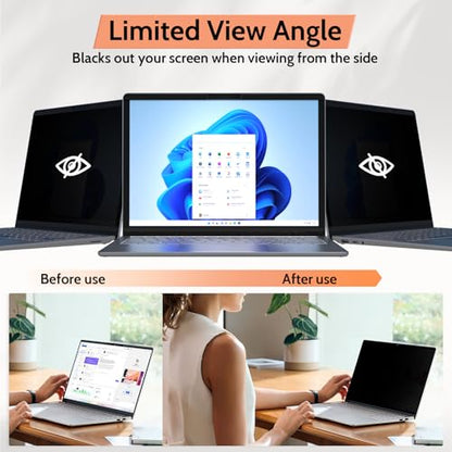 Mamol 12.3 Inch Magnetic Privacy Screen Protector for Surface Pro Models, Anti-Glare, Anti-Spy, Blue Light Blocking