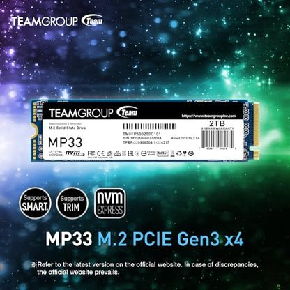 TEAMGROUP 256GB TM8FP6256G0C101 Internal SSD PCIe NVMe M.2 2280 Interface