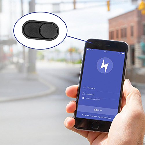 CloudValley 0.6mm W3 Webcam Cover Black 5 Pack