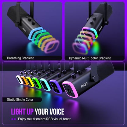 FIFINE AM8T Dynamic Microphone Kit with USB/XLR Connectivity