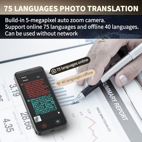 BSTBOO 5.67 x 3.46 x 1.65 inches Model A20 Instant Translator 150 Languages Real-Time Voice Translation Portable Device