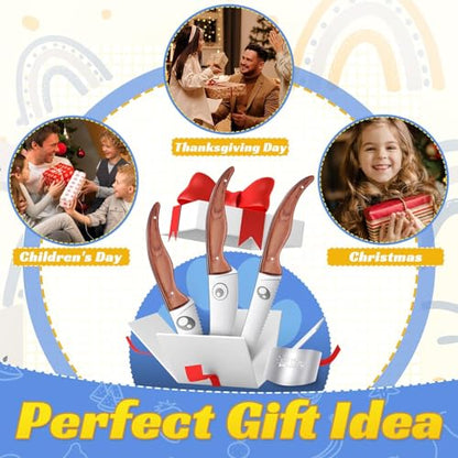 TIVOLI 3-Piece BS01 Child Safe Kitchen Knife Set for Fruits, Vegetables, and Bread