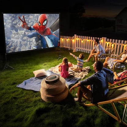 VISULAPEX 120" 120" Projection Screen Black Indoor Outdoor Durable Foldable Tripod Mount
