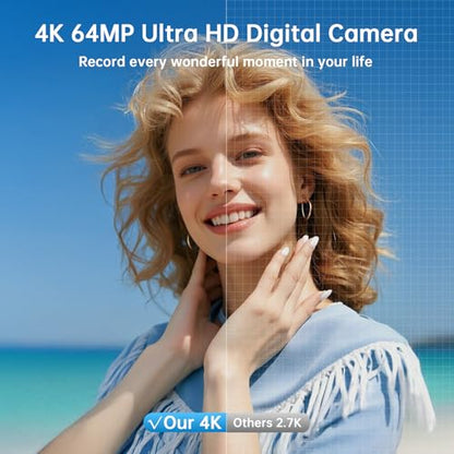 AUREAPIX Compact Digital Camera DC103 64MP 4K 16:9 CMOS