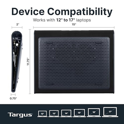 Targus 17" AWE55US Laptop Cooling Pad Dual Fan USB-A