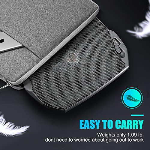 LIANGSTAR Laptop Cooling Pad 14.2" x 10.4" x 0.98" Metal 2 Fan Air Cooler