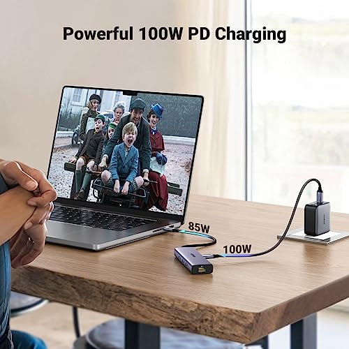 UGREEN 6-in-1 USB-C Hub Model 15598 Ethernet, HDMI, USB 3.0 Ports