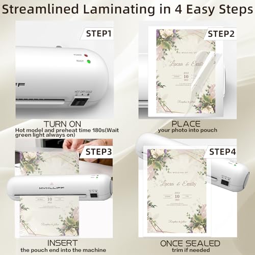 MYKLLIFF 9-Inch Thermal Laminator Model L-900 6-in-1
