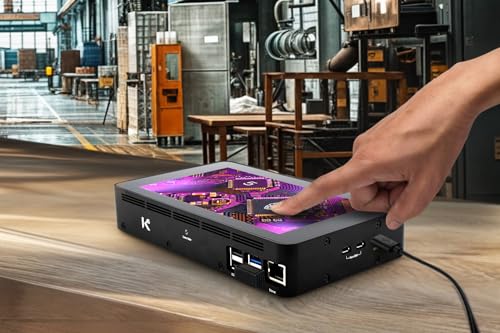 KKSB Aluminum Enclosure for Raspberry Pi 5 and 7-Inch Touchscreen with VESA Mounting Capability