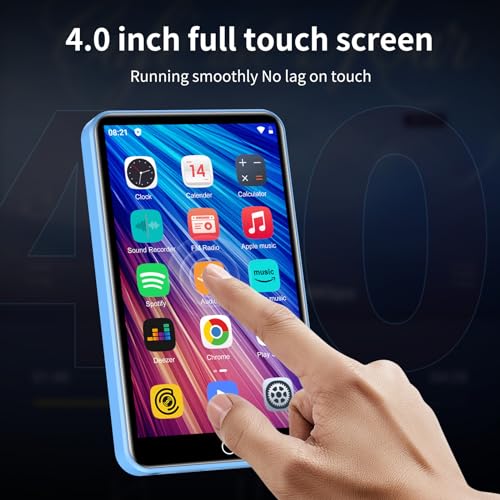 ZAQE 4Inch M505 Pro 80GB Touch Screen Bluetooth 5.0 FM Radio MP3 Player