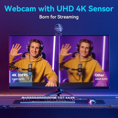 EMEET S600 4K Webcam E7001 4K 30FPS Compact USB Webcam