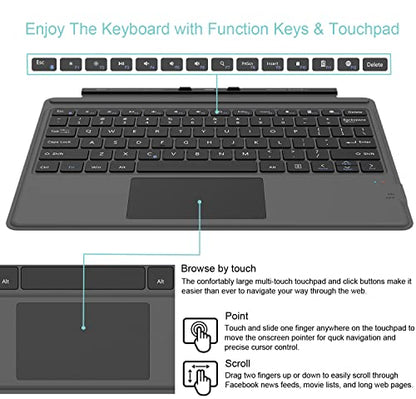 Arteck Surface Pro 13-inch Keyboard SP-Compatible Bluetooth Mechanical QWERTY Black