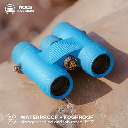 Nocs Provisions Field Issue Compact 8x32 Waterproof Binoculars, 8X Magnification, Roof Prism, Fully Multi-Coated, Tripod Mount