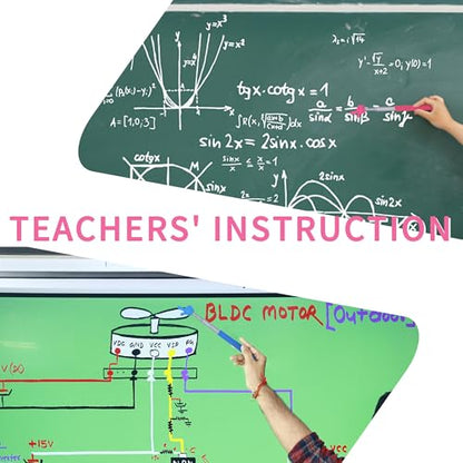Sanfylikus 8-Piece Classroom Pointer Set Retractable 21.7in ABS Presentation Tools