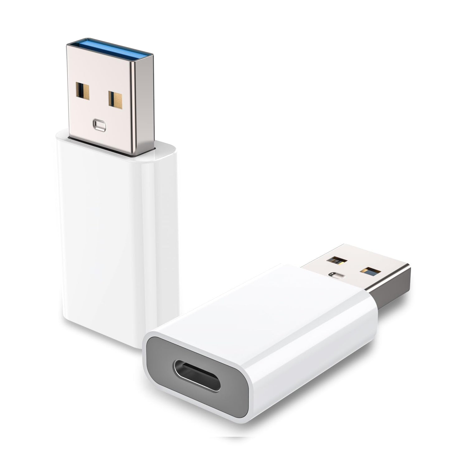 MOSWAG USB Type C Adapter 5Gbps 3A 15W White USB to USB C Adapter
