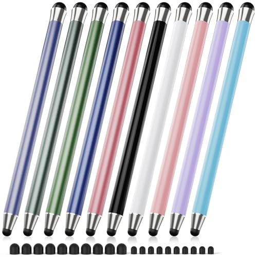 Maylofi 580 Stylus Pen for Touchscreen - 10 Count - Universal Capacitive Touch Screen Compatibility - Colorful Aluminum