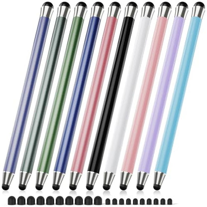 Maylofi 580 Stylus Pen for Touchscreen - 10 Count - Universal Capacitive Touch Screen Compatibility - Colorful Aluminum