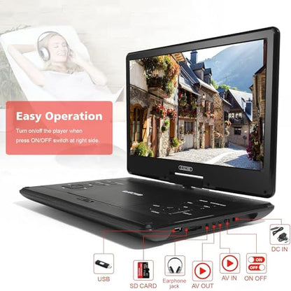 PJGCWB 14.1" PD-1401 1280x800 LCD Portable DVD Player