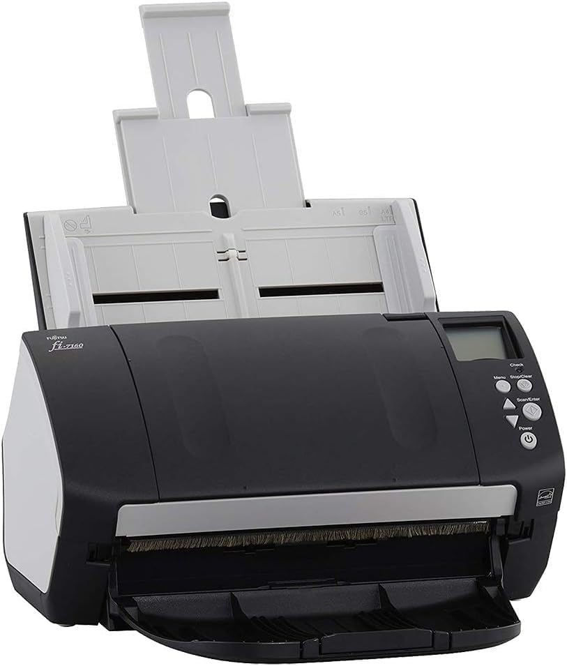 Fujitsu Fi-7160 Document Scanner 600 DPI ADF 80 Sheets USB 3.0
