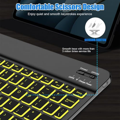 NOOX Bluetooth Keyboard 104 Keys QWERTY - 104 Keys - Battery Powered - Black