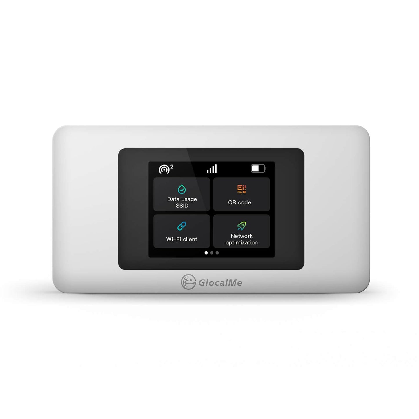GlocalMe 4G LTE Portable WiFi Hotspot DuoTurbo Model Number: DuoTurbo, Dual Modem, 10 Device Connectivity, 1.1GB Data for 30 Days