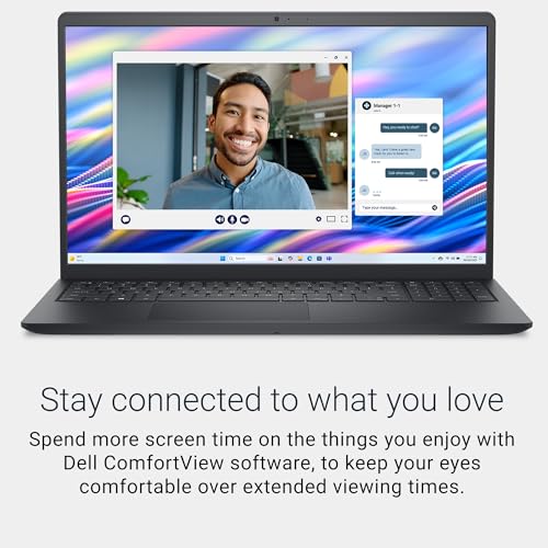 Dell 15 DC15250 Laptop 15.6" 1920 x 1080 LED Display Intel Core 3 100U 8GB DDR4 512GB SSD Windows 11 Home - Carbon Black