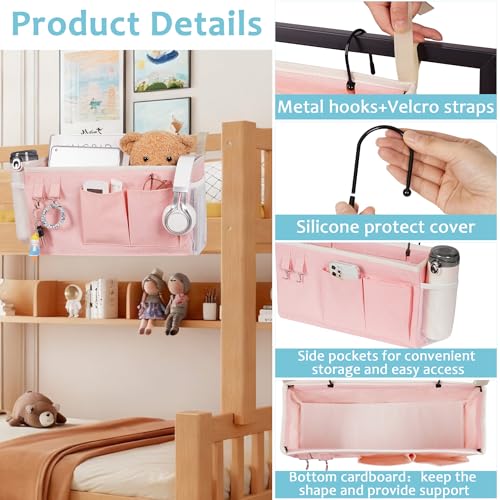 Loghot 37x12x20cm ASDF1221 Bedside Storage Caddy Hanging Organizer