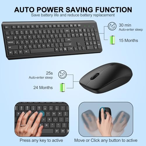 EDJO Wireless Keyboard Mouse Combo Mad 60 He Ergonomic