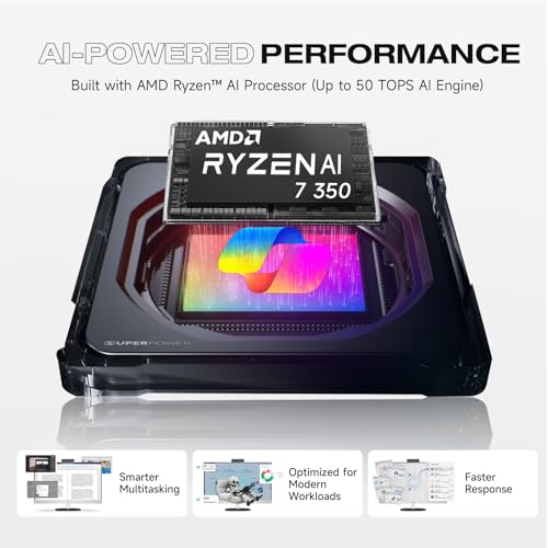 HP 27" AI 7 350 All-in-One Desktop Computer, 1920x1080, 32GB DDR5 RAM, 2TB SSD, FHD IPS Display