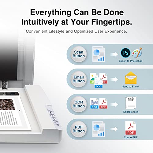 Plustek A3 OS1180 Scanner 1200 dpi Color LED