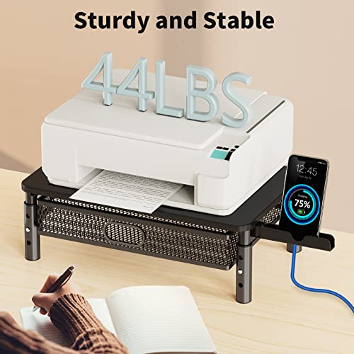 Zimilar 14.57 x 9.25 x 5.7 inches Z10306 Adjustable Monitor Stand with Drawer