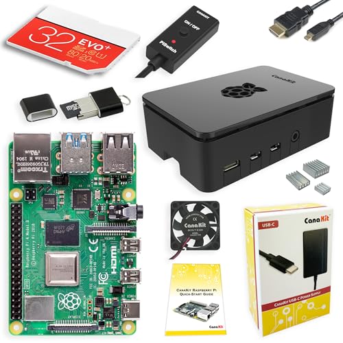 CanaKit 4GB Raspberry Pi 4 Model B Kit - 32GB MicroSD - Model 99295