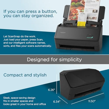 ScanSnap iX2400 Document Scanner 600 dpi USB